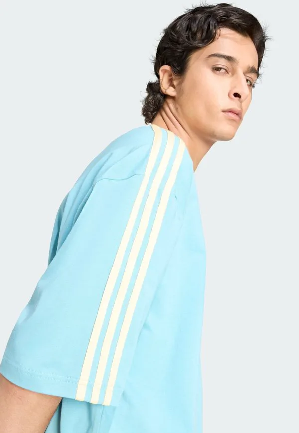 Футболка с принтом 3s Adidas Originals, Preloved Blue Ice Tangerine — фото 3