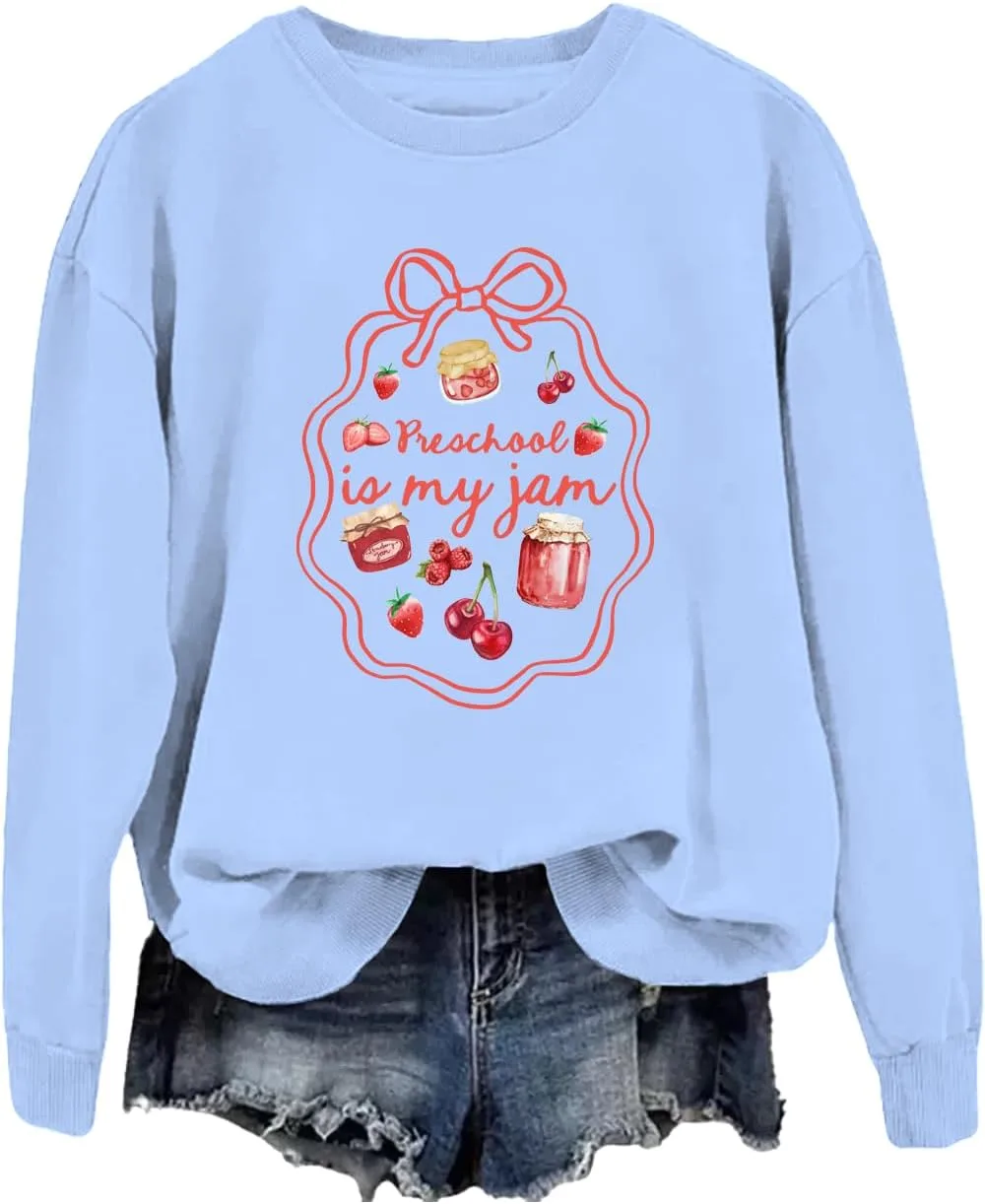 

Толстовка PreSchool Is My Jam с длинным рукавом