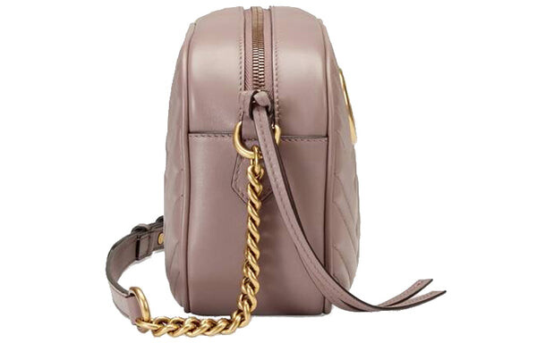 Сумка Gucci GG Marmont Small Matelass? Shoulder Bag, пыльно-розовый — фото 4
