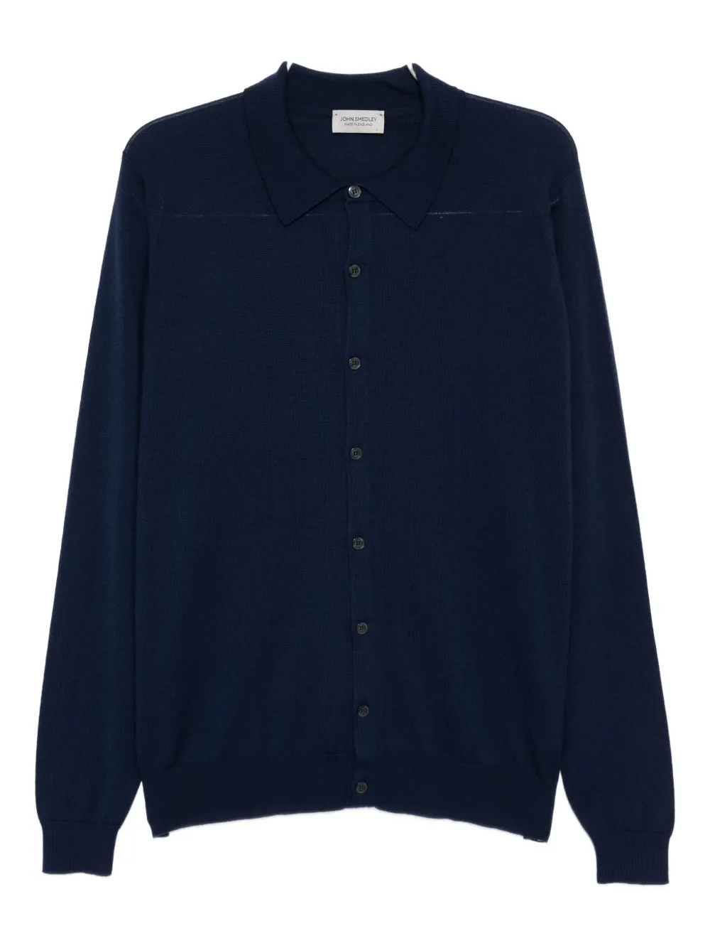 

Вязаный кардиган John Smedley, синий