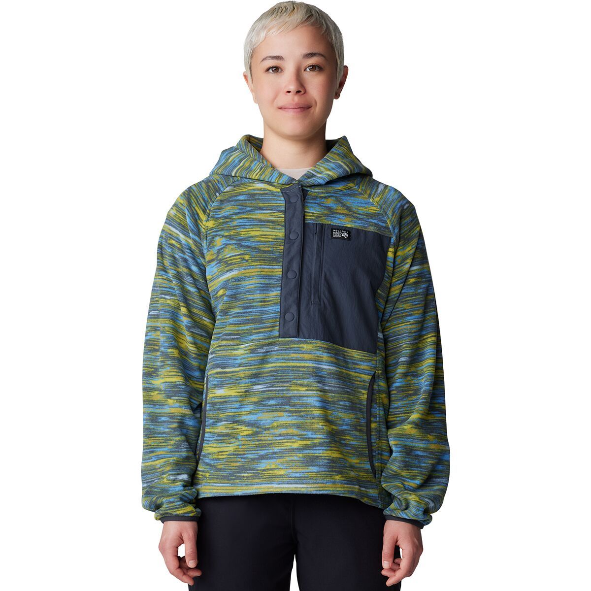 

Микрочилловый пуловер на молнии Mountain Hardwear, синий