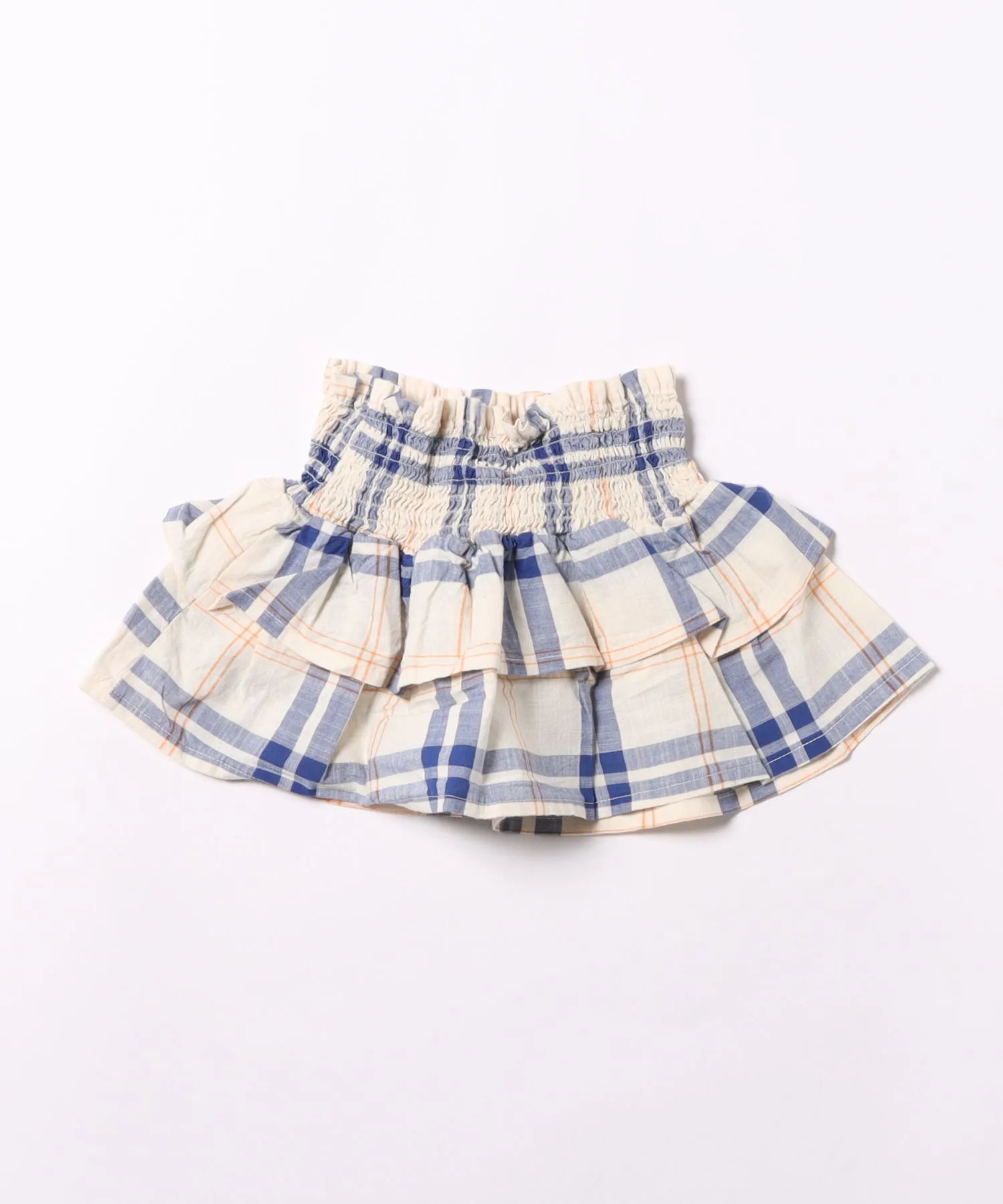 Детская юбка из органического хлопка Fun Tartan BOBO CHOSES офф-белая — фото 3