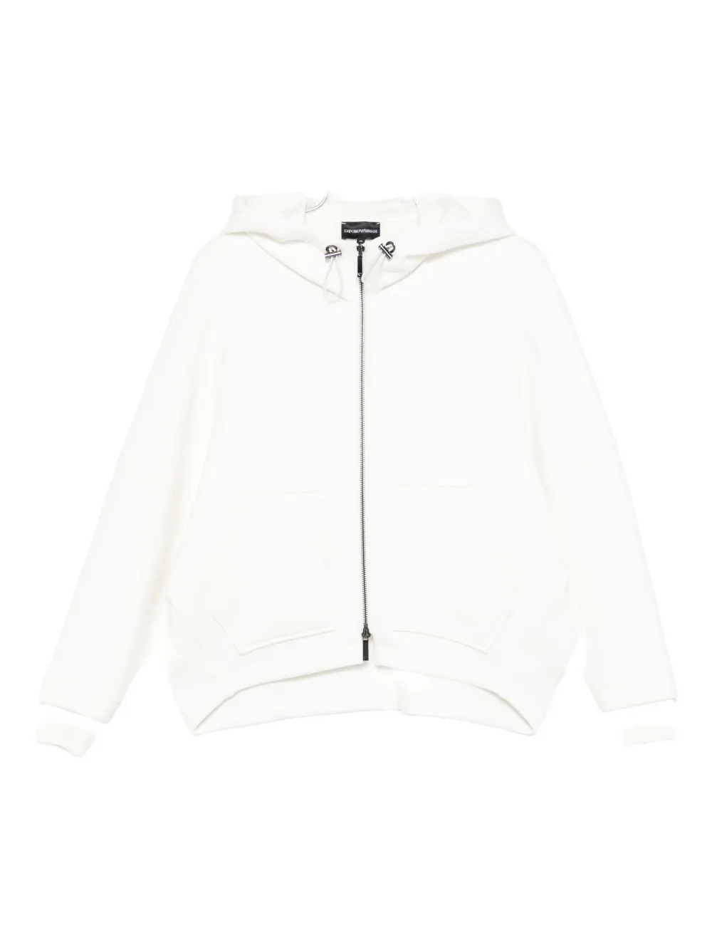 

Удлиненная куртка с капюшоном оверсайз Emporio Armani, белый