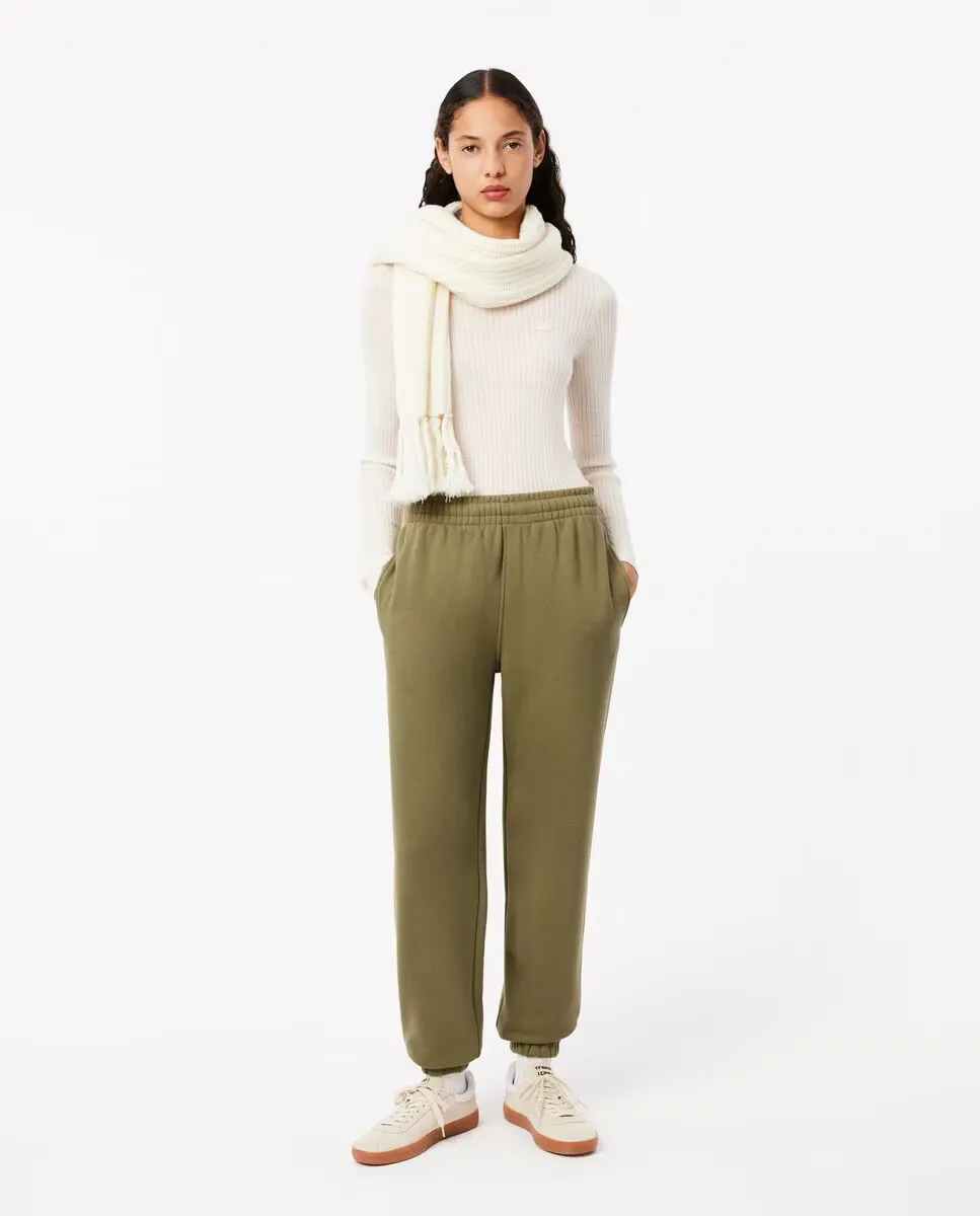 

Женские спортивные брюки с вышивкой Lacoste, темно-зеленый