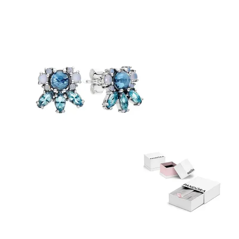 

Pandora Серьги-гвоздики из стерлингового серебра 925 пробы женские голубые