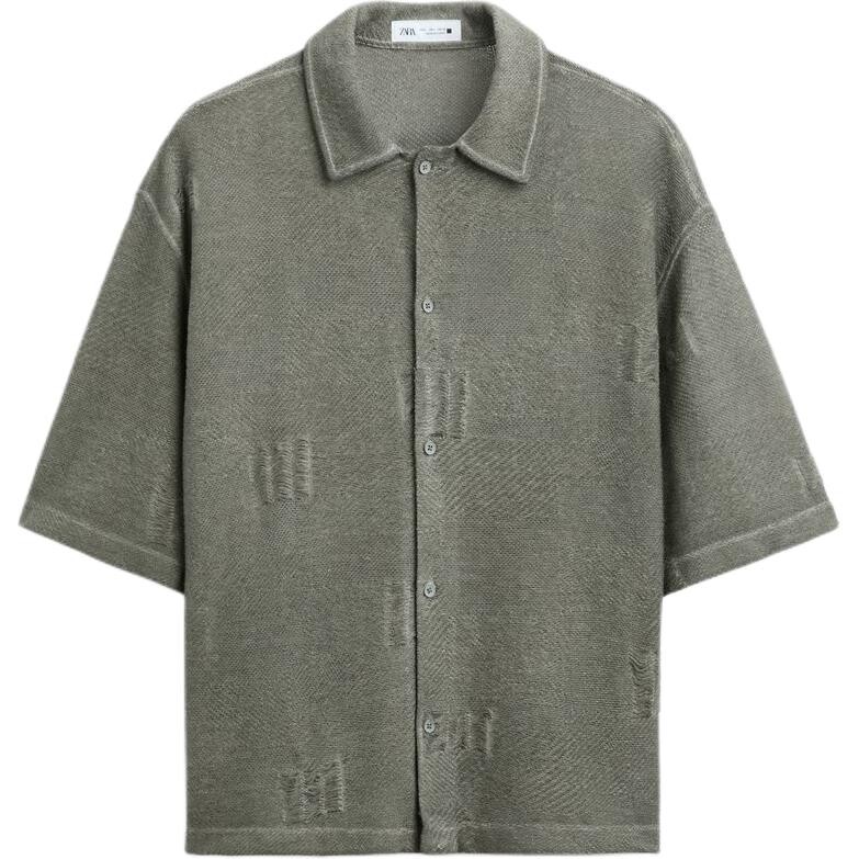 

Рубашка мужская хаки Zara, хаки