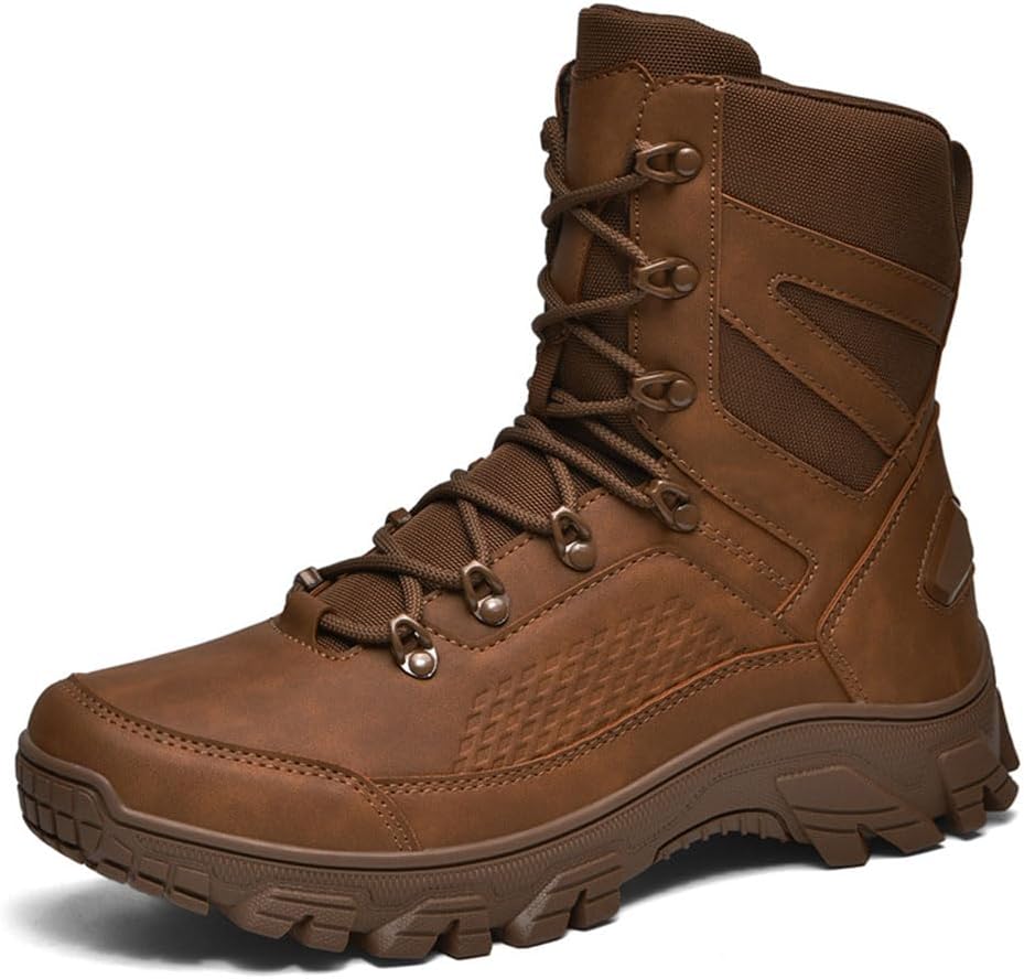 

Легкие мужские тактические ботинки для походов Maylrvjv, тренировки на свежем воздухе, полевые боевые учения, военные ботинки, альпинистские ботинки, бежевый