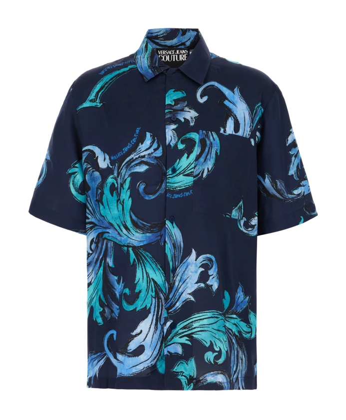 

Рубашка с коротким рукавом Versace Jeans Couture, синий