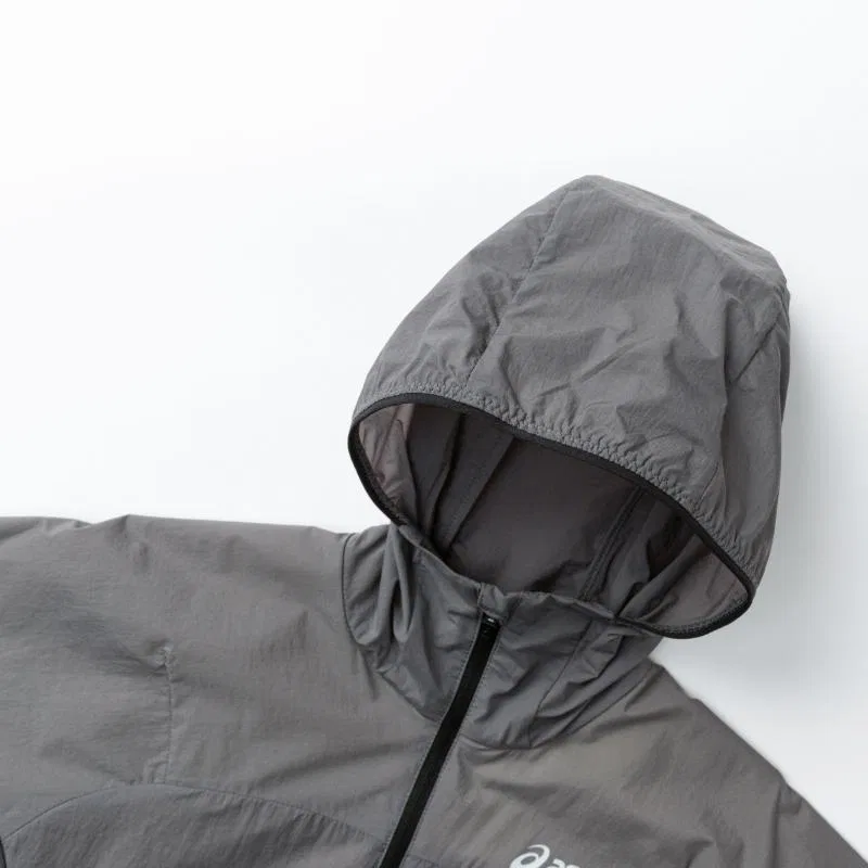 Детская ветровка ASICS Soft Shell Jacket Lightweight с флисовой подкладкой серая — фото 4