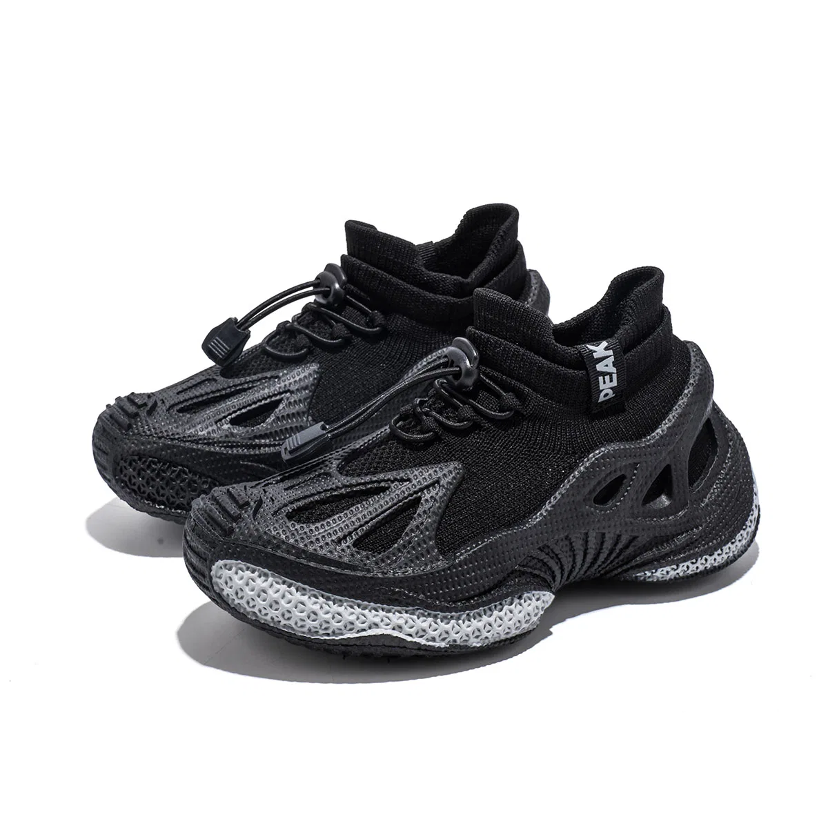 Кроссовки детские PEAK Mid top Casual Shoes Black/Gray — фото 3