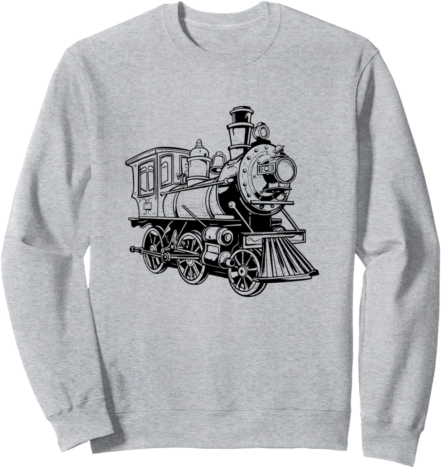 

Толстовка с рисунком локомотива для фаната поездов Funny Train Spotter Graphic Tees And Gifts, серый