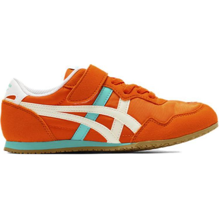 Износостойкие низкие детские повседневные кроссовки Orange Kids' Onitsuka Tiger, оранжевый — фото 3