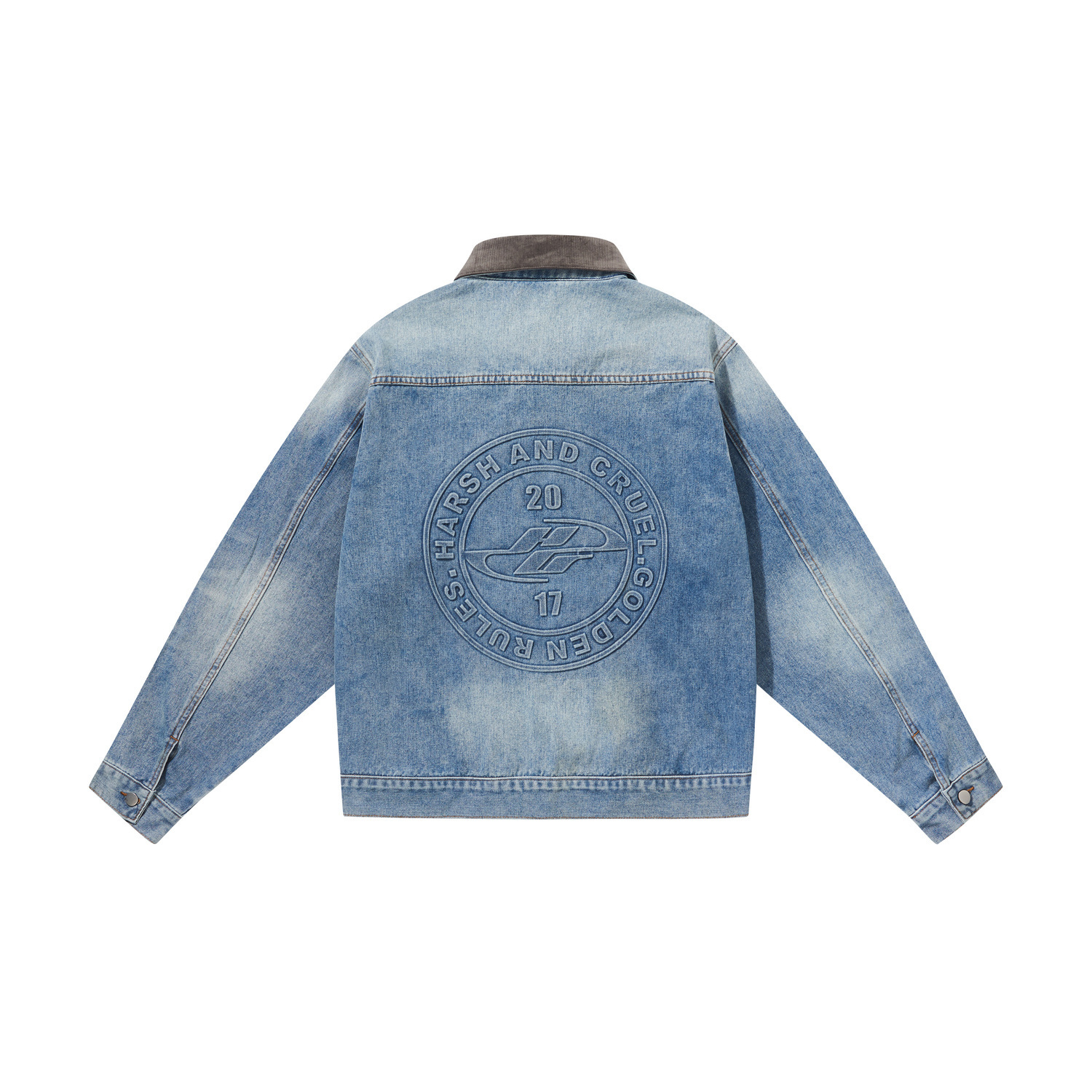 

HARSH AND CRUEL Джинсовая куртка унисекс синяя, Denim Blue