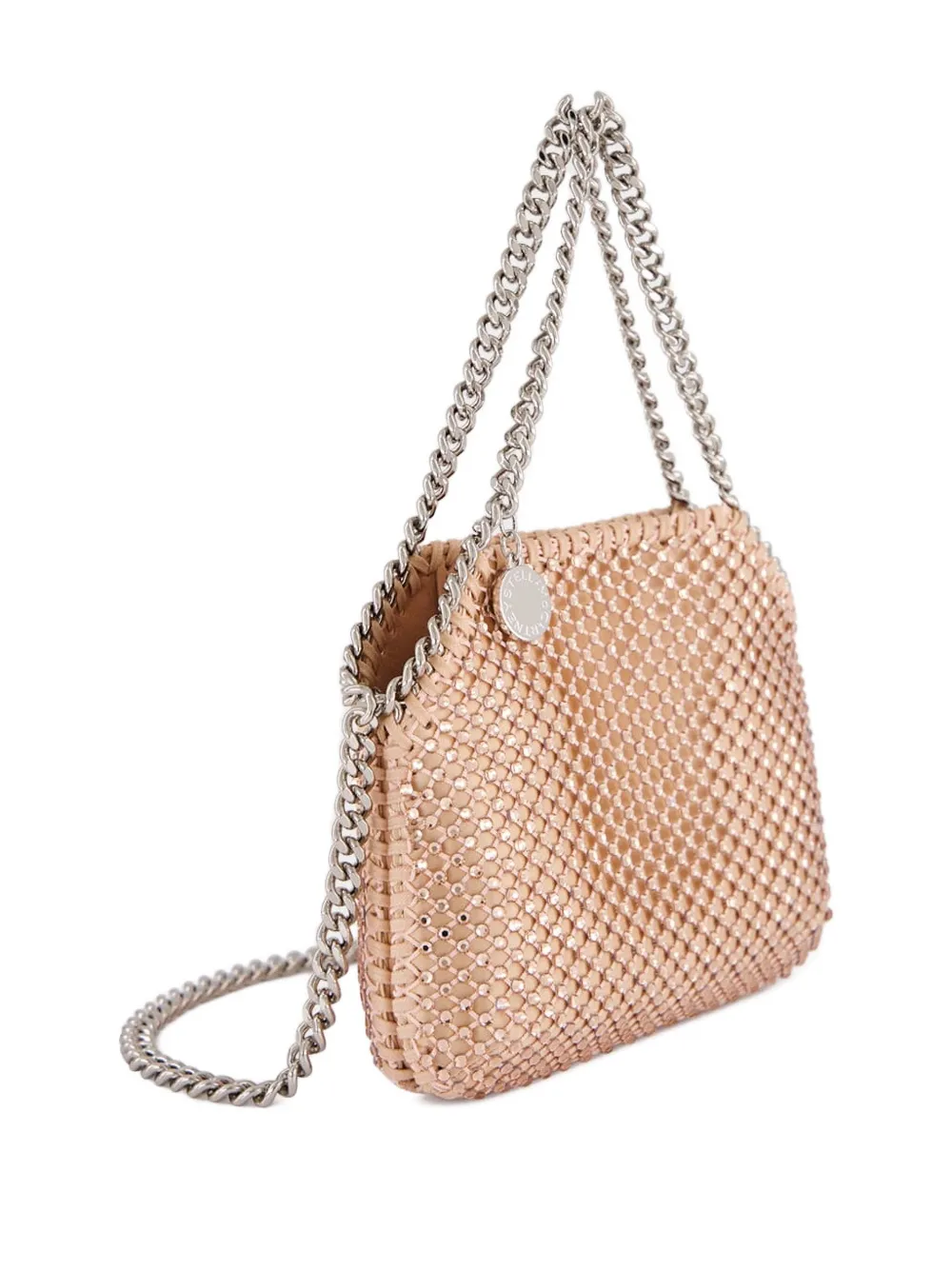 Мини-сумка на плечо Falabella с цепочкой Stella Mccartney, нейтральный — фото 3