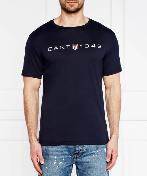 

Футболка с графическим принтом Regular fit Gant, синий