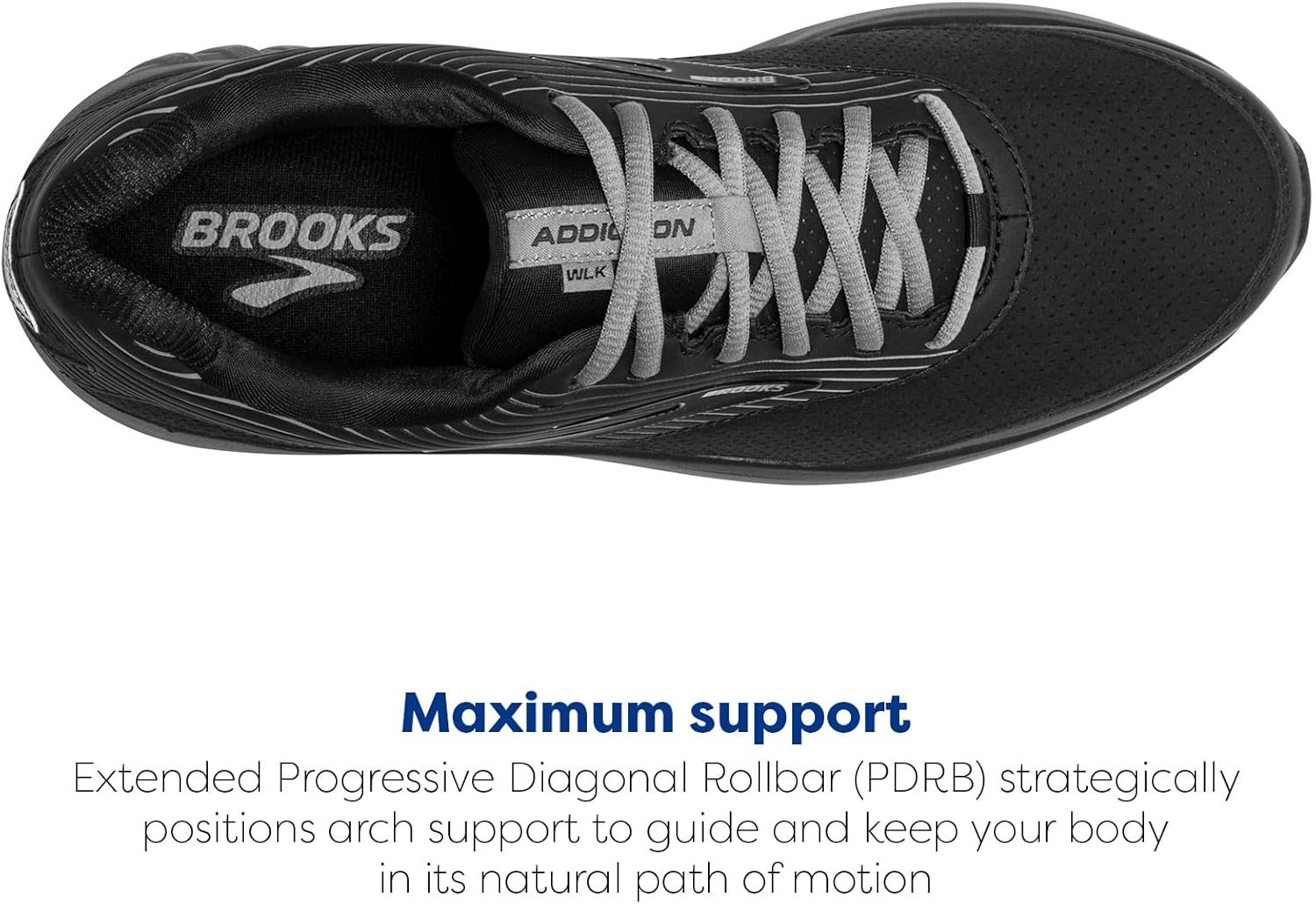 Мужские прогулочные кроссовки Brooks Addiction Walker из замши, черный — фото 4