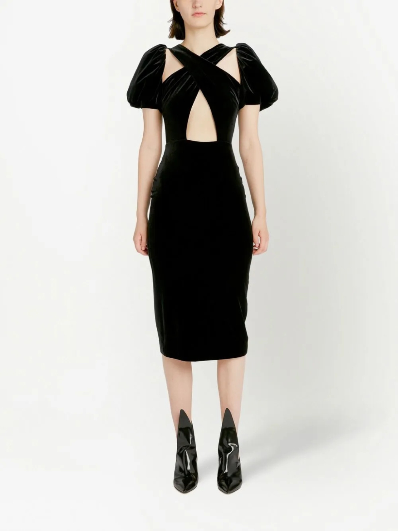 

Christopher Kane бархатное платье The Mickey, черный