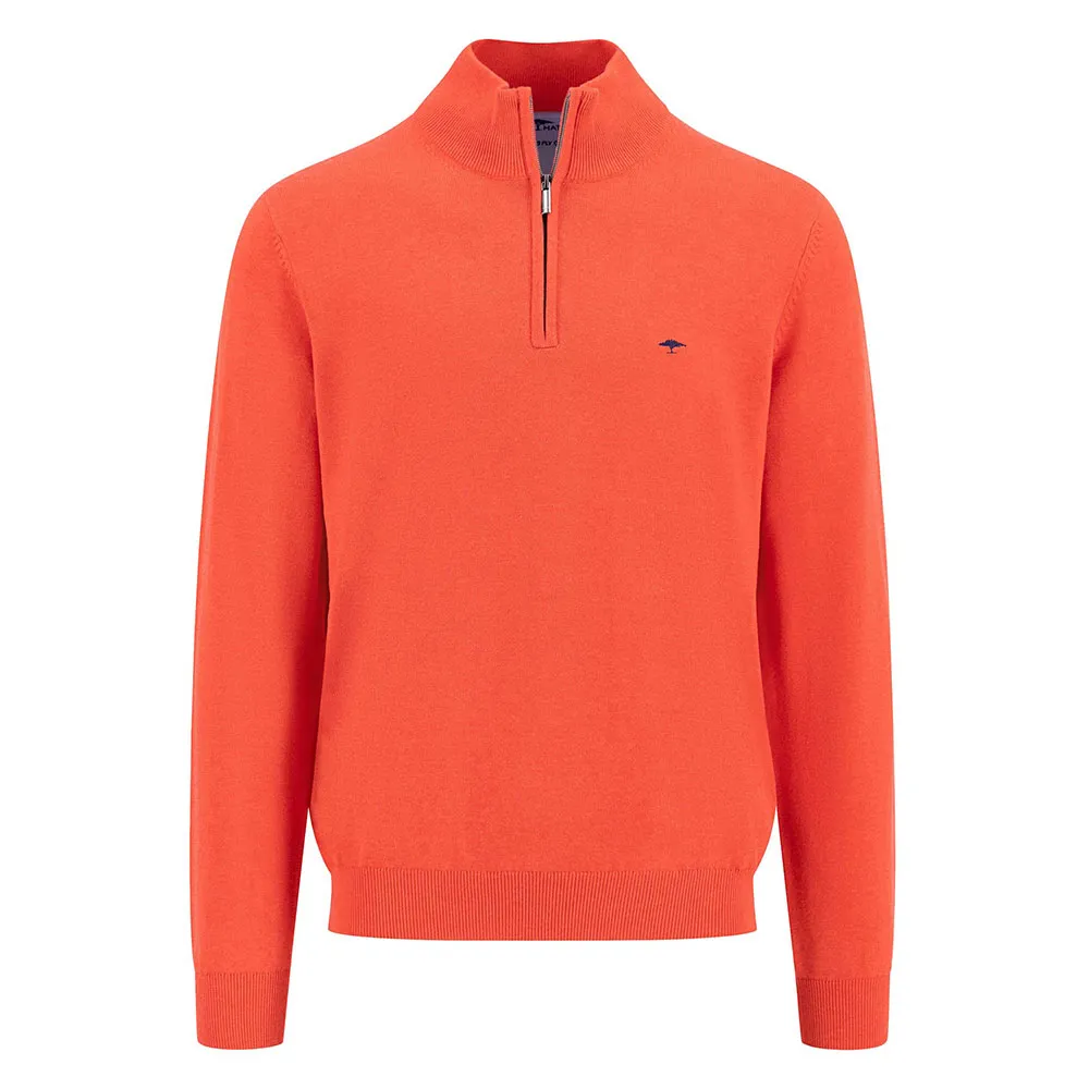 

Свитер Fynch Hatton Superfine half zip, оранжевый