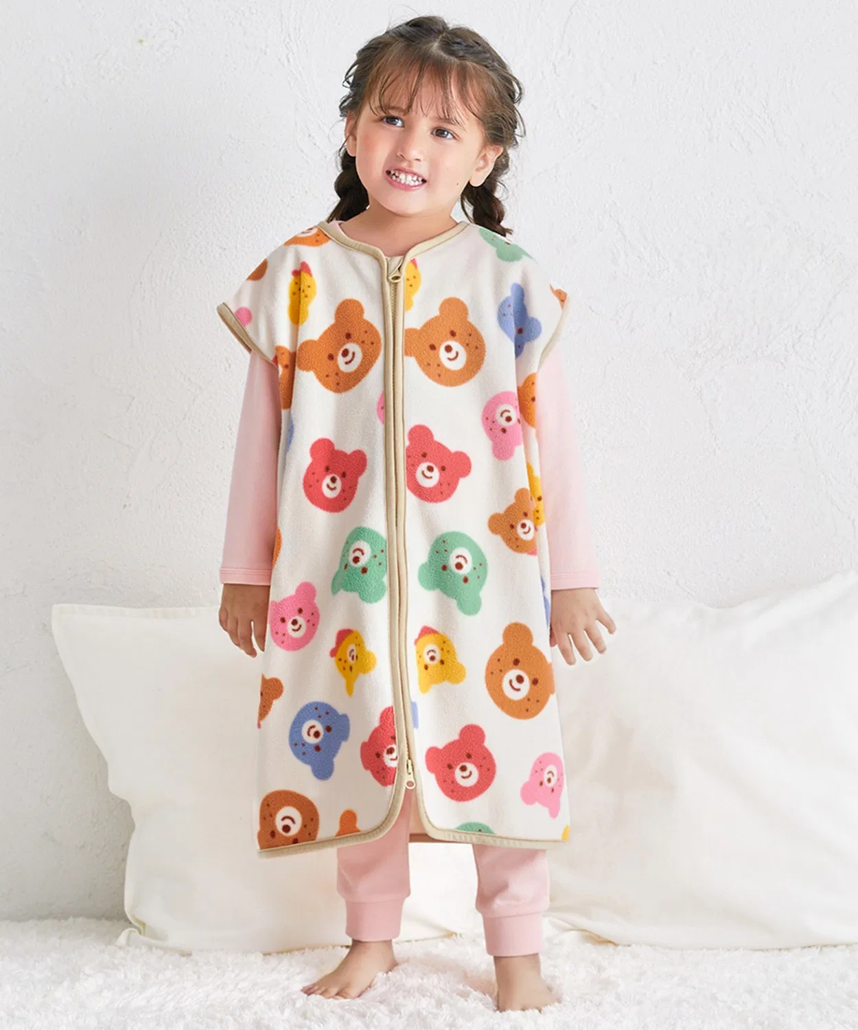 Слипер флисовый Mikihouse Hot Biscuits Colorful Beans, мульти