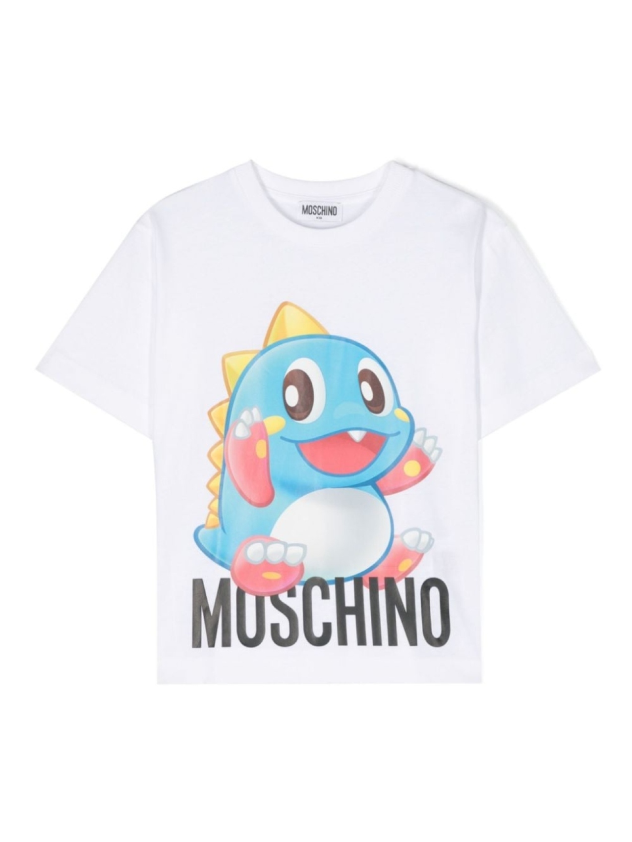 

Moschino Kids футболка с графичным принтом, белый