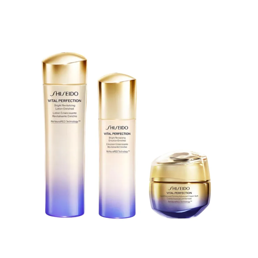 SHISEIDO Набор для ухода за кожей: увлажняющий крем и лосьон для сияния, Three-Piece Set: Brightening Lotion (Light) 150ml+Brightening Milk (Light) 100ml+Cream 50ml — фото 2