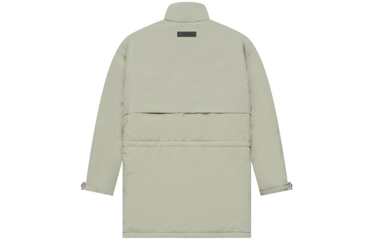 SS22 Стеганая куртка мужская пыльно-зеленая Fear Of God Essentials, зеленый — фото 2