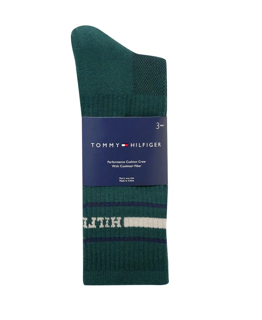 Мужские спортивные носки, комплект из 3 пар Tommy Hilfiger, мультиколор — фото 3