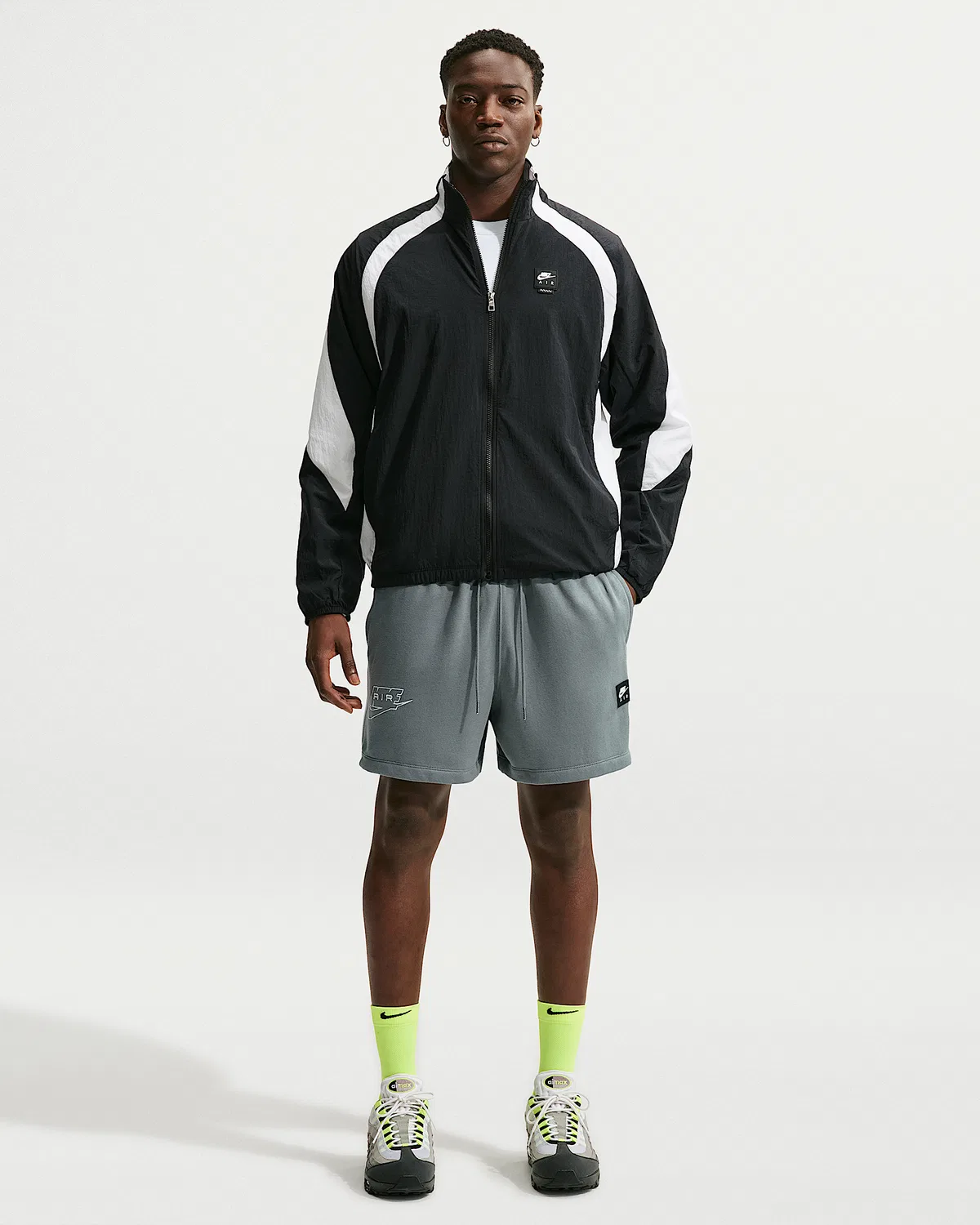 Мужские флисовые шорты Nike Air, Smoke Grey/White/White