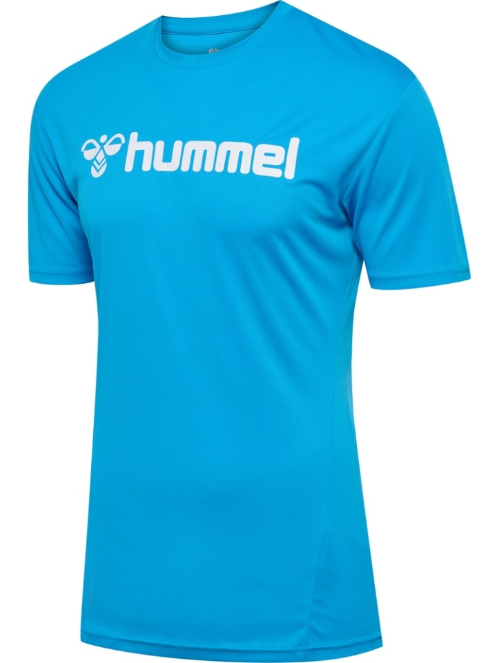 

Футболка Hmllogo Jersey S/S синего цвета Hummel