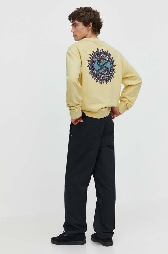 

Хлопковая толстовка Quiksilver, желтый