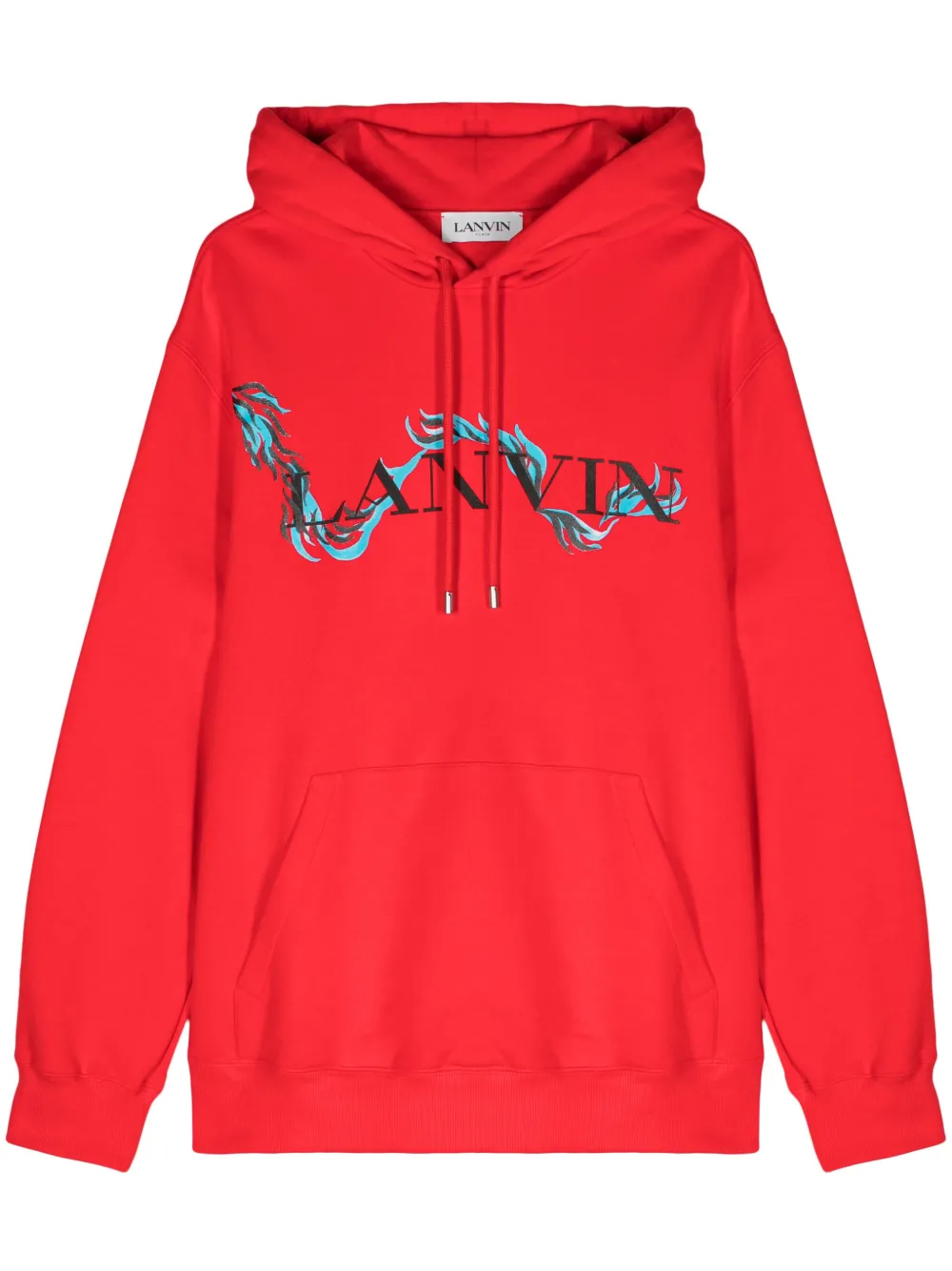 

Худи с принтом Lanvin, красный