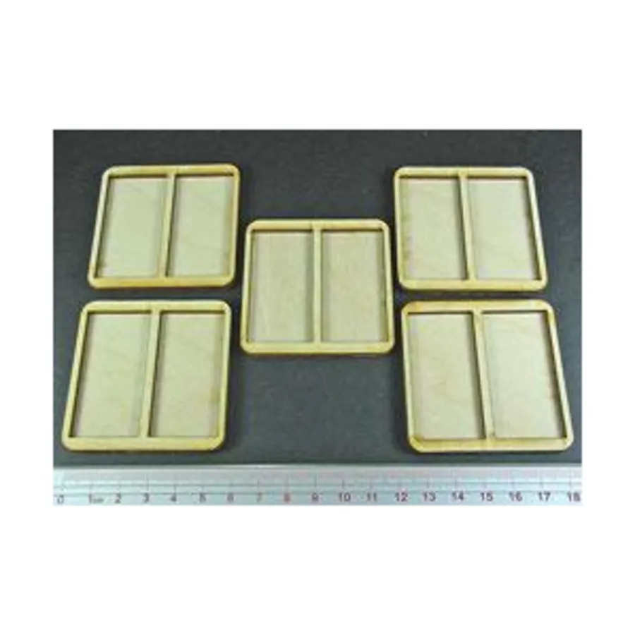 

Поднос для схваток — 2 фигурки, подставки 25х50 мм., Miniature Movement Trays - Skirmish (Litko Aerosystems)
