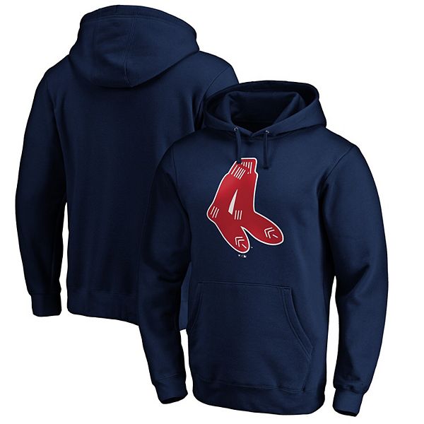 

Мужской синий худи с логотипом Boston Red Sox Cooperstown Collection Huntington Unbranded