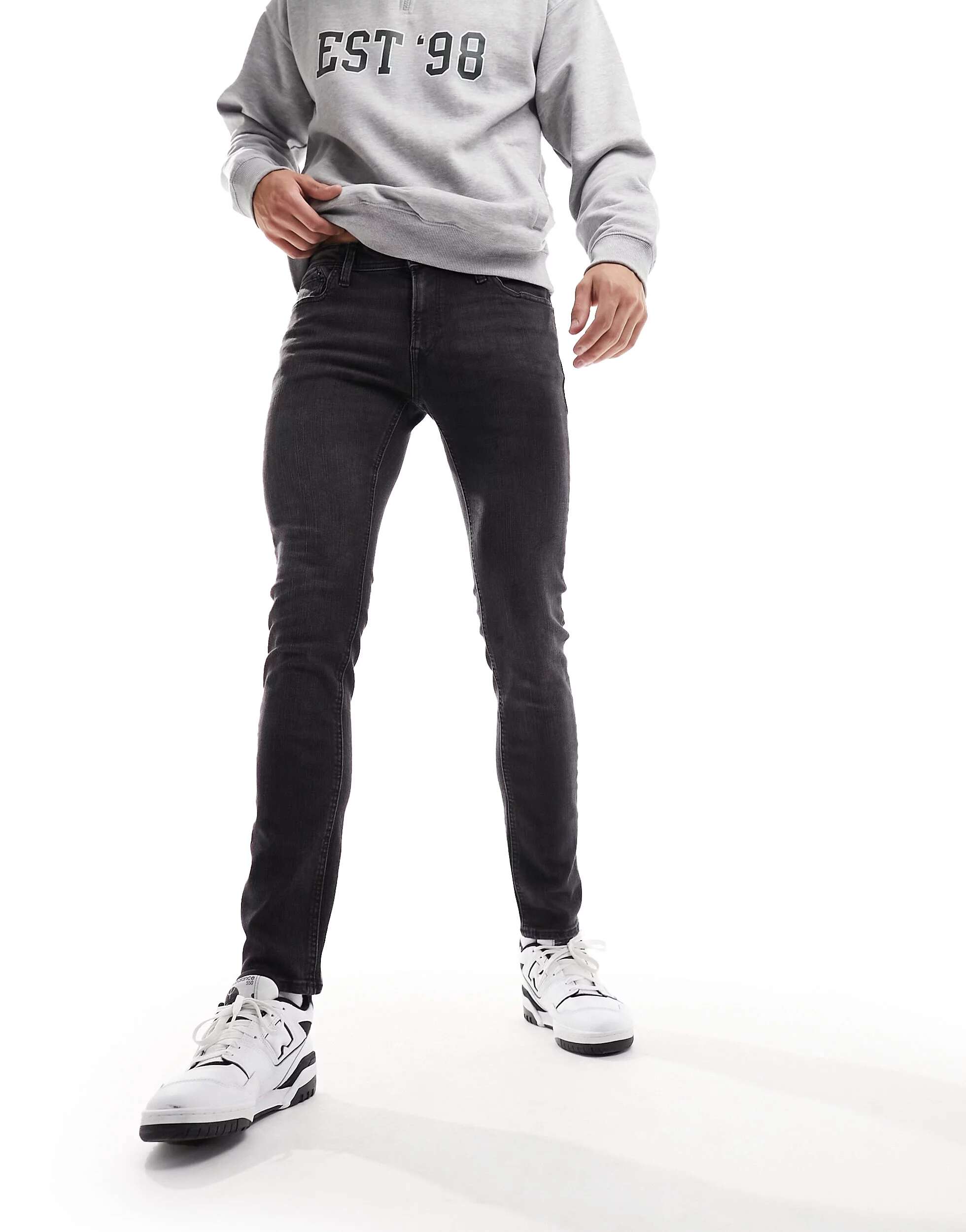 

Черные джинсы скинни Jack & Jones liam