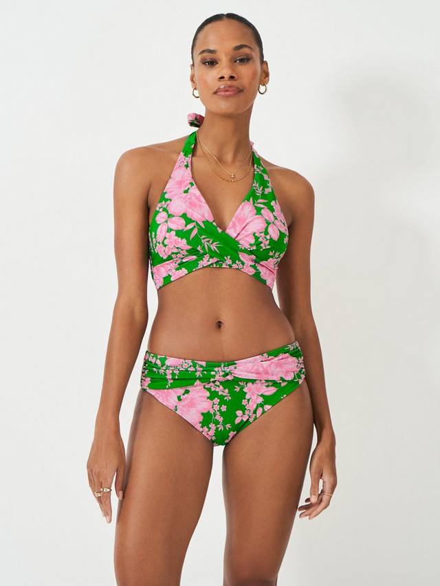 

Трусики бикини с цветочным узором Crew Clothing, Pink/Green