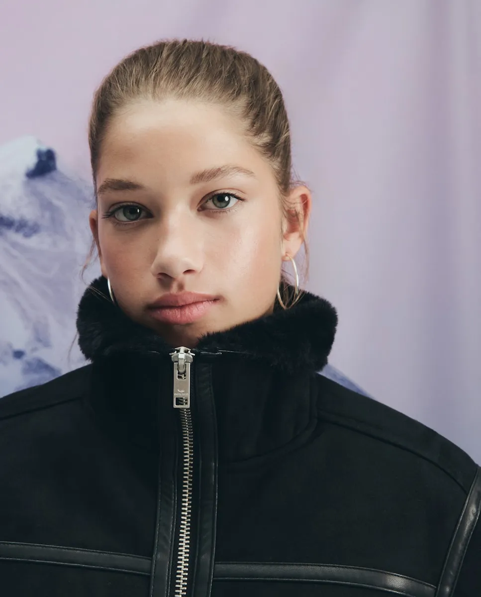 

Женская двухсторонняя замшевая куртка Green Coast, черный