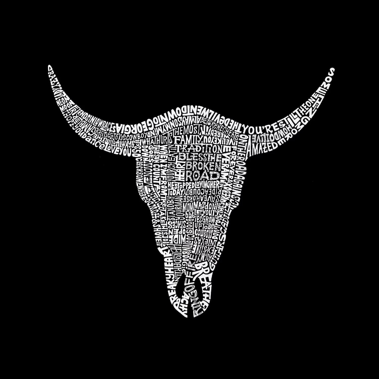 

COUNTRY MUSIC'S ALL TIME HITS — мужская бейсбольная футболка реглан с рисунком Word Art LA Pop Art