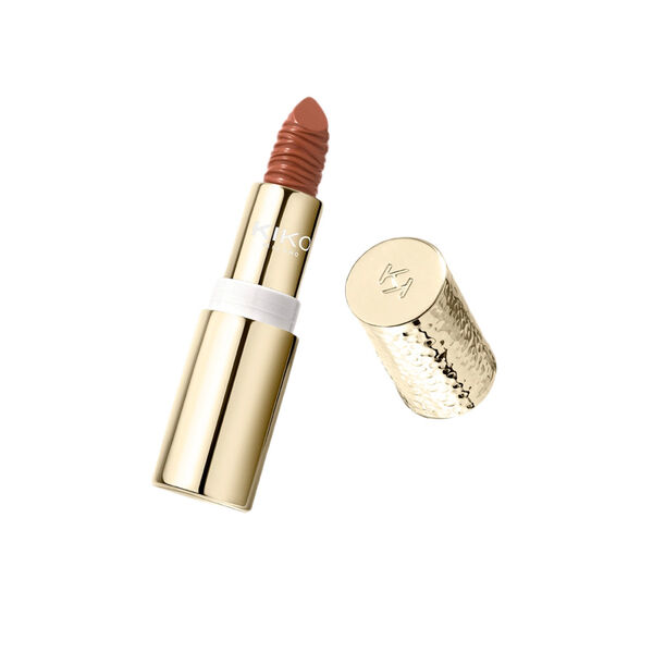 Кремовая питательная помада с spf30 04 натуральный мускатный орех, 3,5 г Kiko Milano Gold reflections, цвет 04 natural nutmeg — фото 4