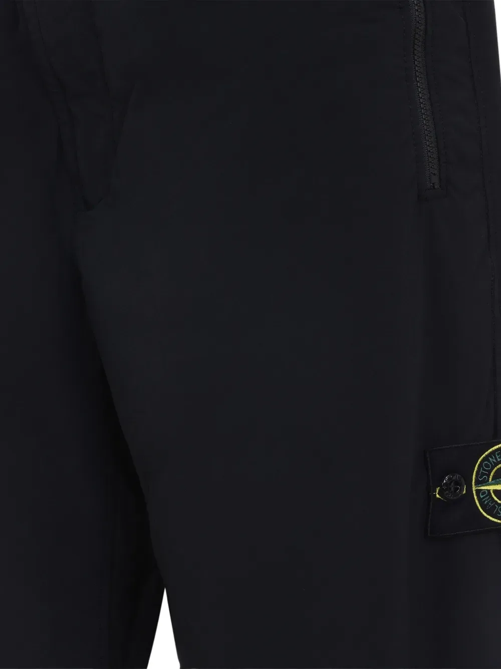 Спортивные брюки с нашивками Stone Island, черный — фото 3