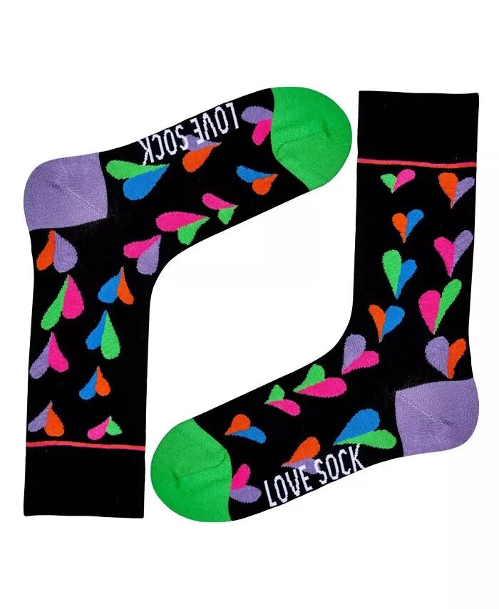 

Женские носки Funky Hearts из хлопка Love Sock Company, черный