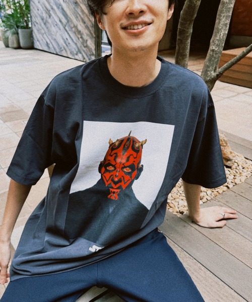 

Футболка с коротким рукавом, свободного кроя, с пигментной отделкой и винтажным принтом «Звездные войны: Дарт Мол» STAR WARS