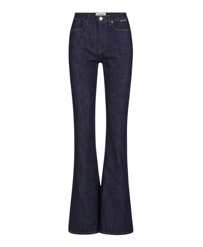 

Узкие джинсы-клеш цвета индиго, изготовленные из удобного денима. Iceberg, синий