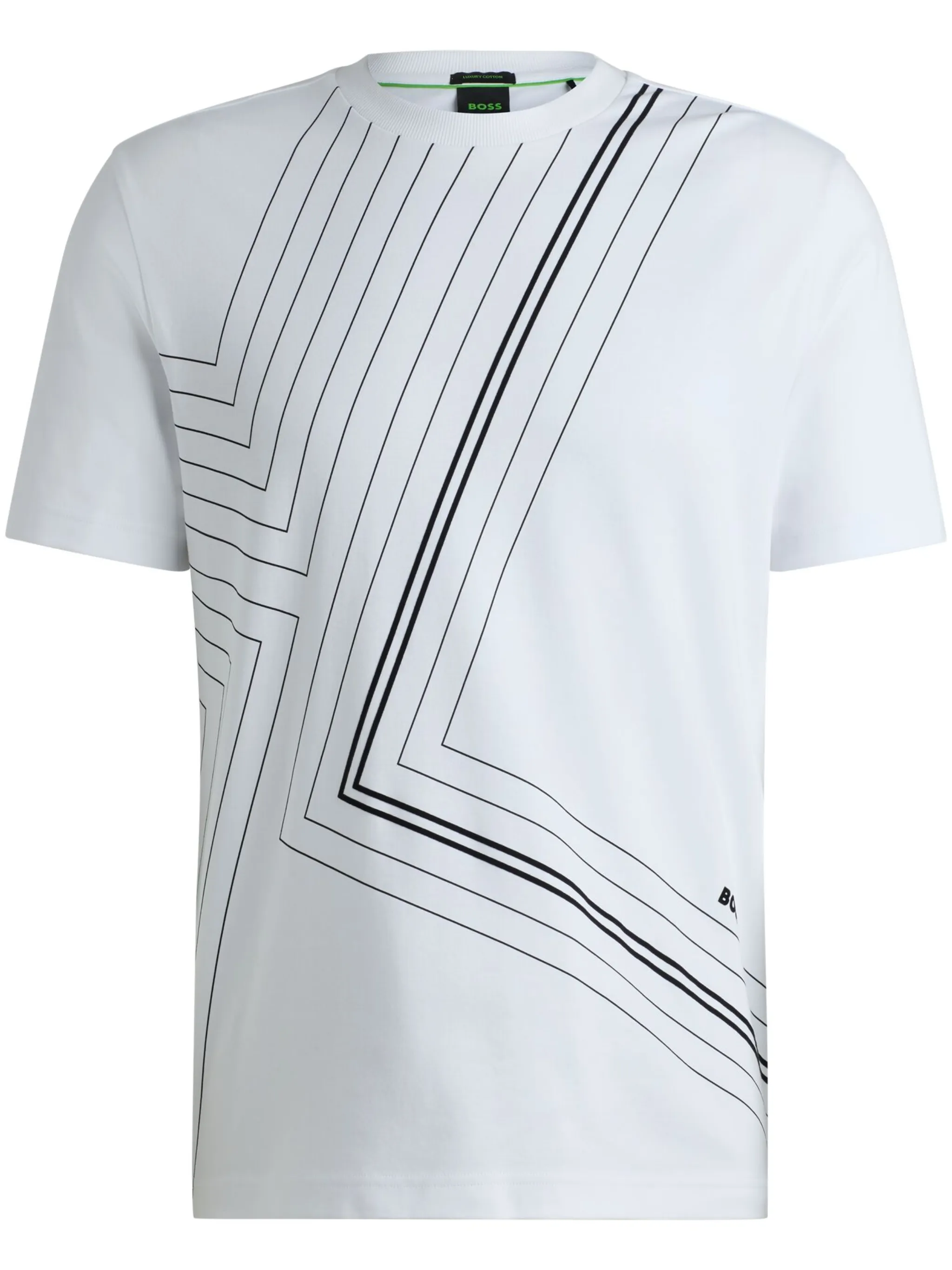 

Футболка с принтом Boss, белый