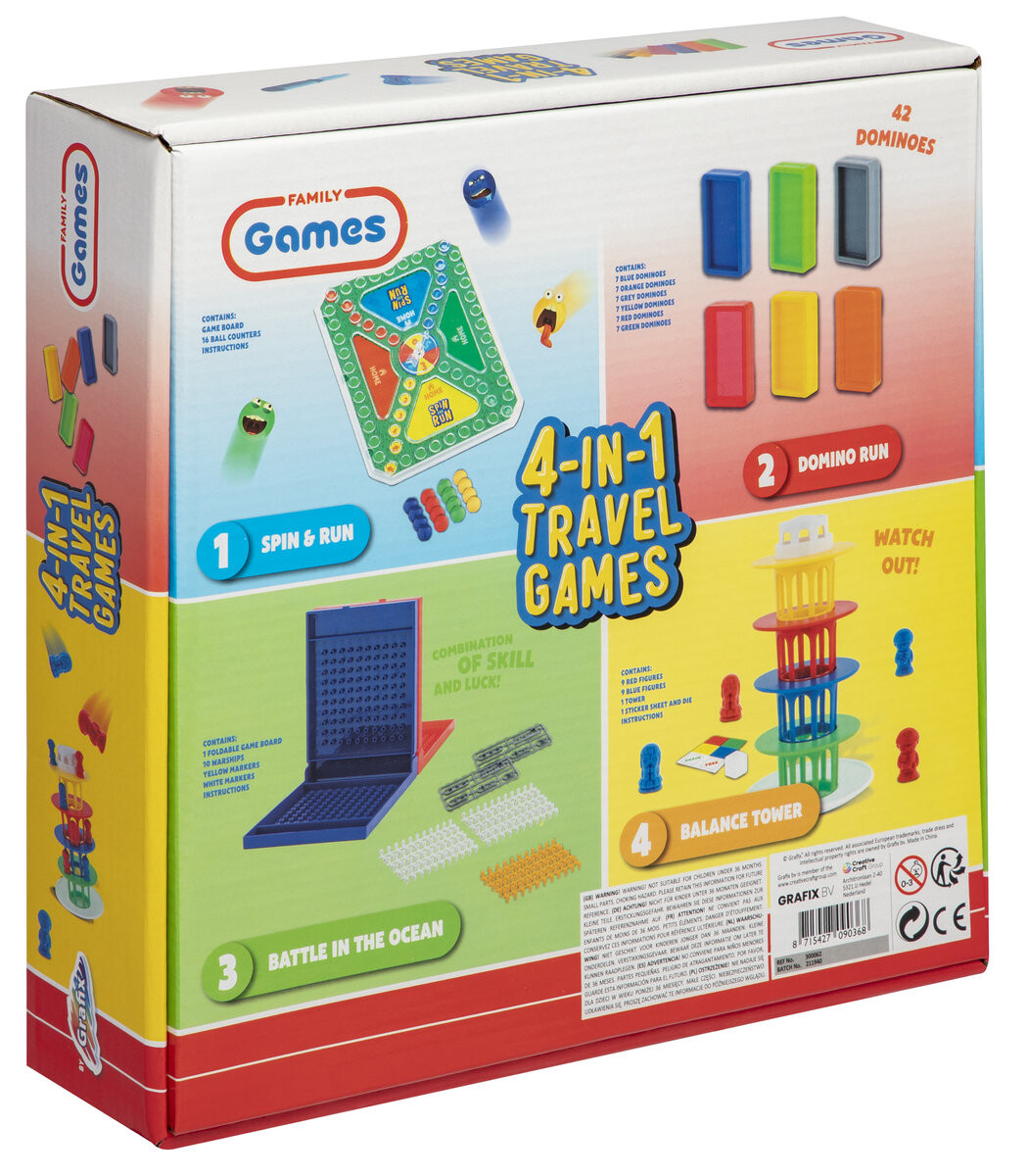 

4в1 Игровой набор, настольная игра, Grafix