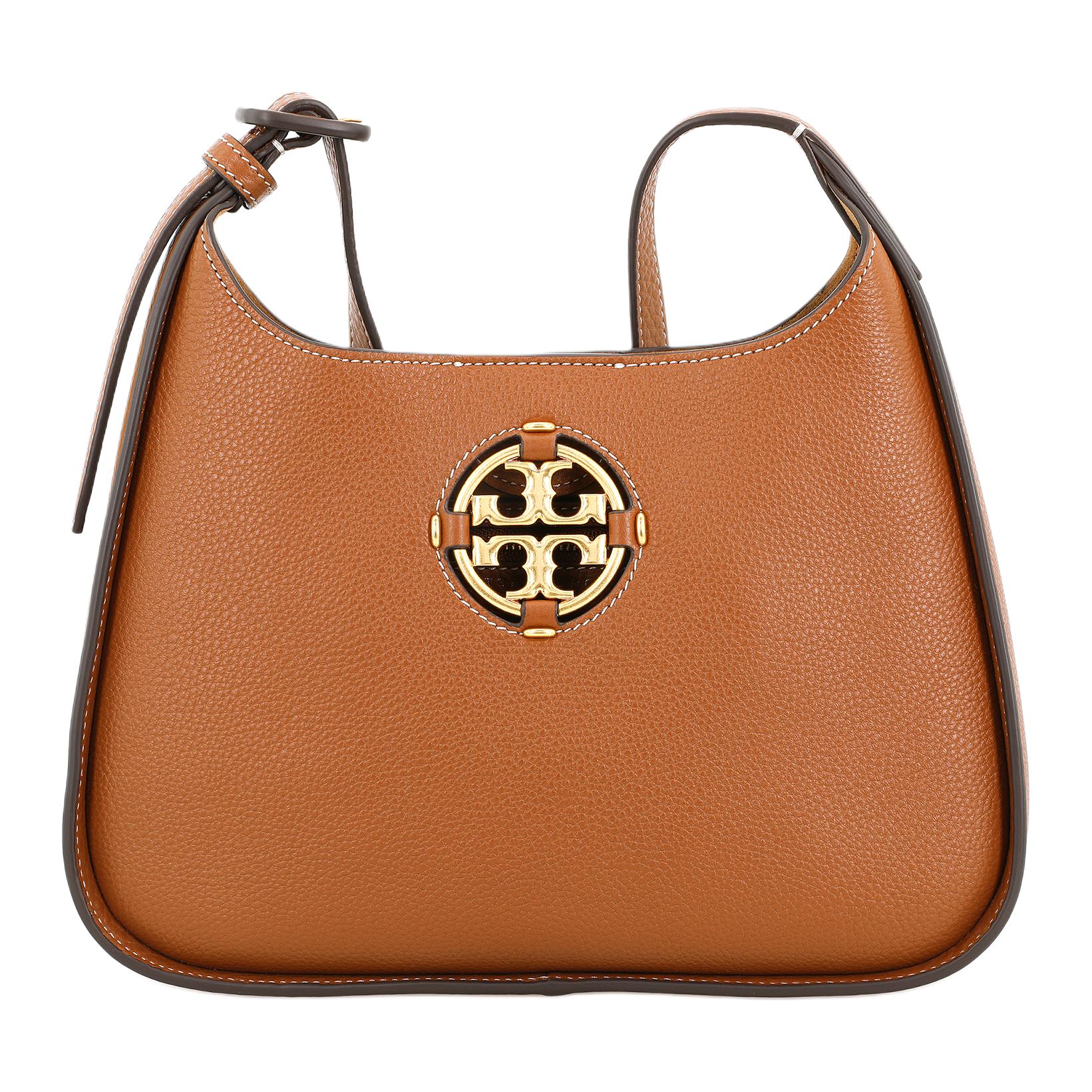 

TORY BURCH Сумка Miller Litchi Grain Leather, сумка через плечо, женская, коричневого цвета