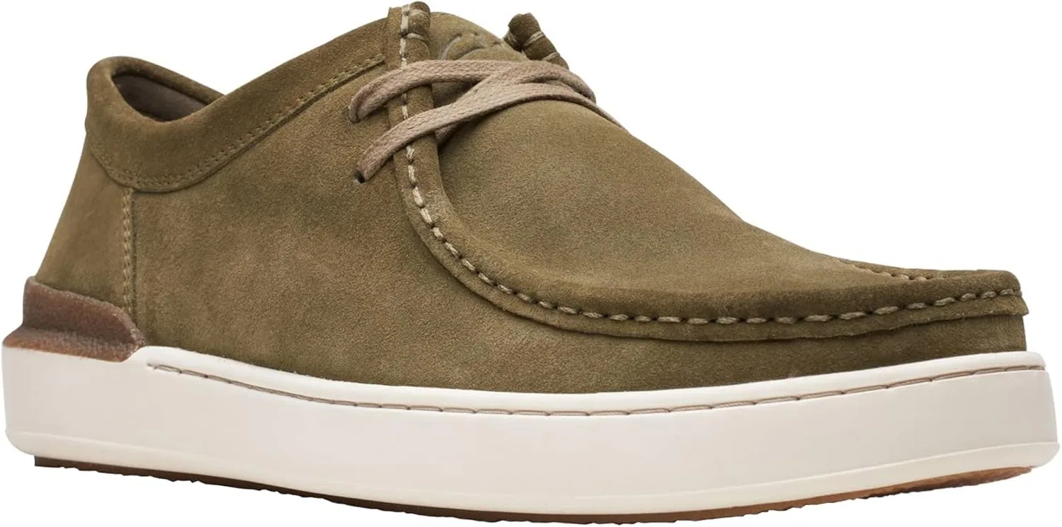 Лоферы Clarks, темно-оливковая замша