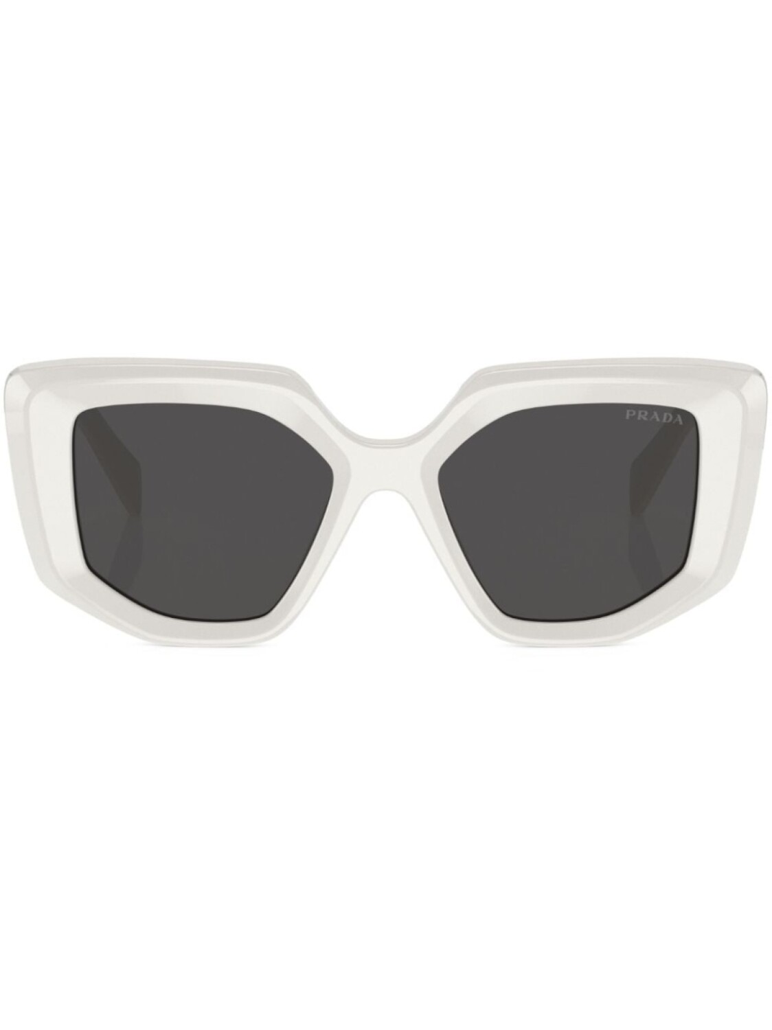 

Prada Eyewear солнцезащитные очки в оправе 'кошачий глаз', белый