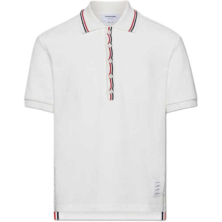 

Короткий рукав Поло THOM BROWNE, белый