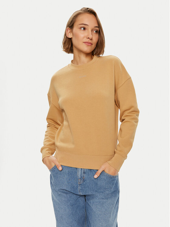 

Свитшот relaxed fit Nano Logo K20K207213 Calvin Klein, бежевый