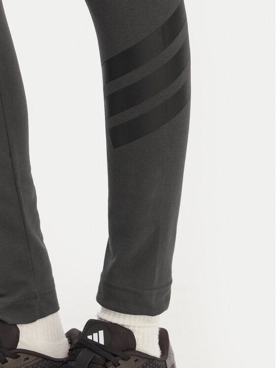 Леггинсы slim fit Future Icons 3-Stripes KD7667 Adidas, серый — фото 4